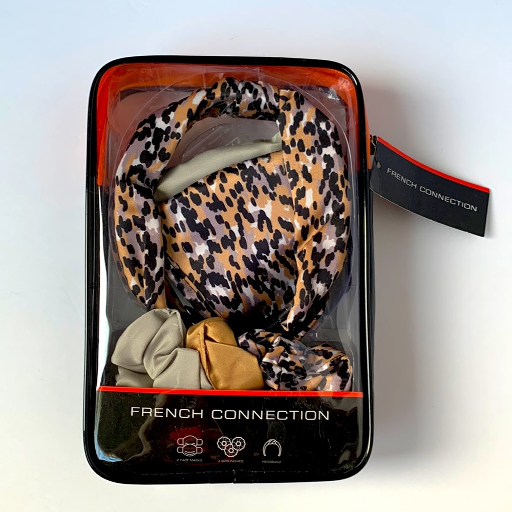 French Connection Face Mask and Hair Accessories